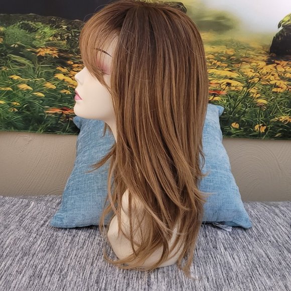 Wig Topper NEW Long Synthetic Modified to  Clip in - Picture 5 of 9